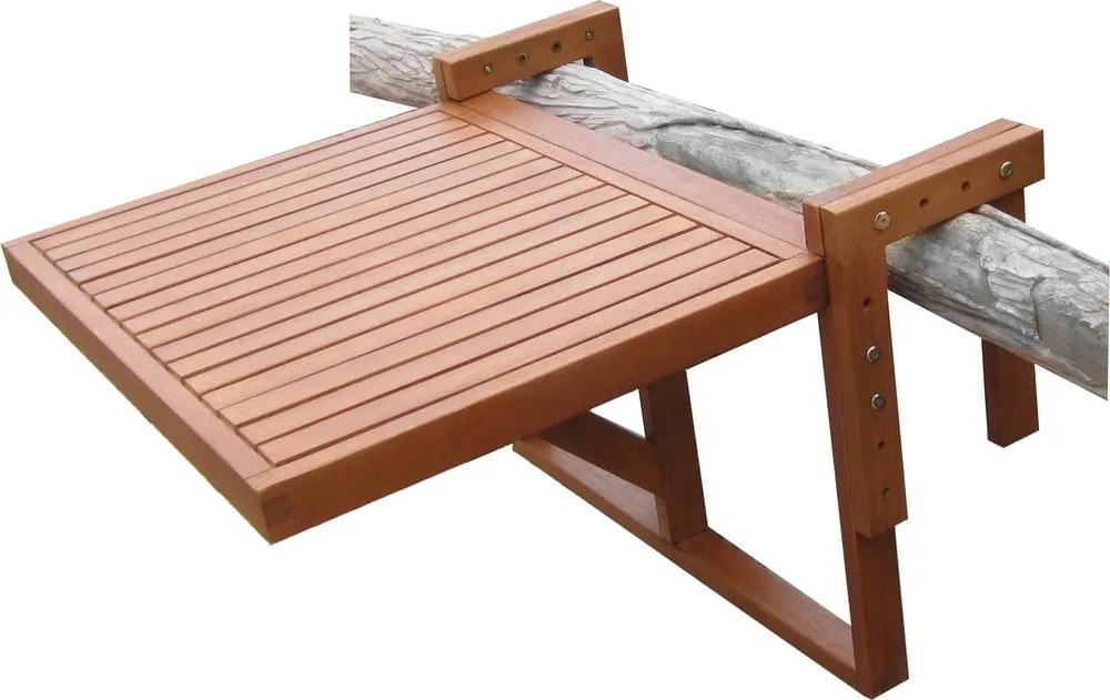 Set di 2 sedie e tavolo sospeso in legno di eucalipto Balcone Berkeley - Garden Pleasure
