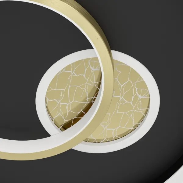 Eglo 901244 - Plafoniera LED TIRIOLO 1xLED/14W/230V+1xLED/8,5W nero/oro