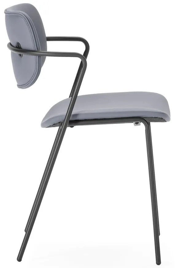 Set di sedie da pranzo grigio scuro 2 pz Maika - Marckeric