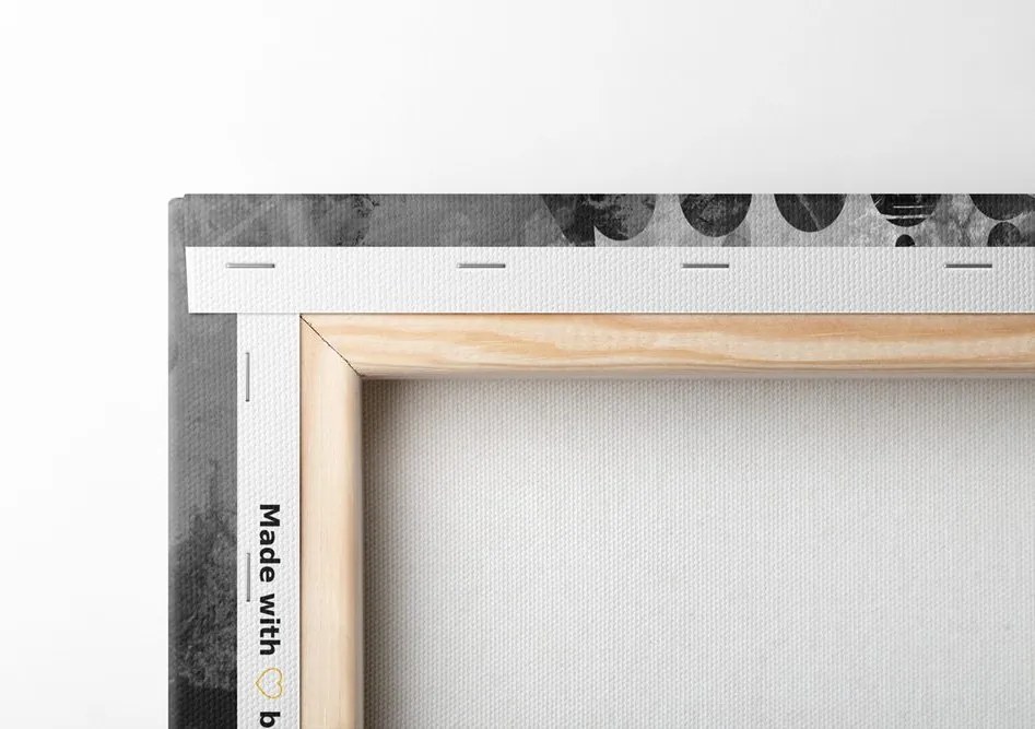 Stampa su tela – Pittura mediatica moderna in bianco e nero
