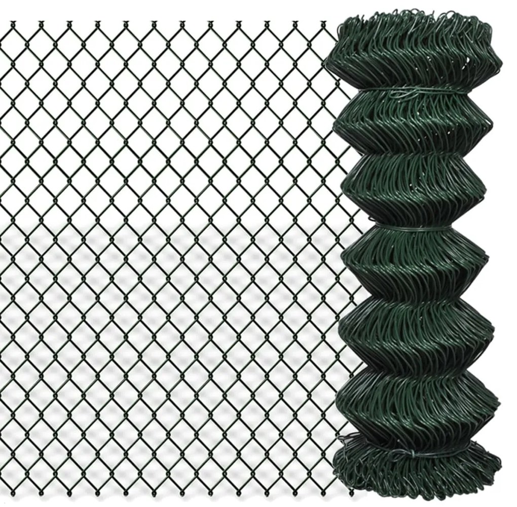 Recinzione A Rete İn Acciaio 1x25 M Verde /