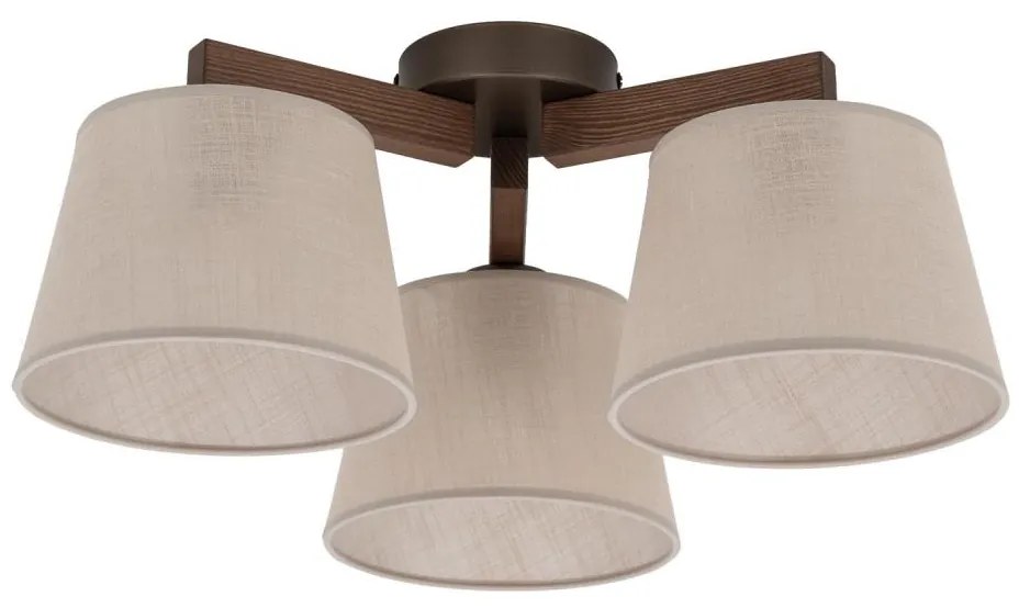 Brilagi - Lampadario a plafone LATTE 3xE27/15W/230V pino/beige