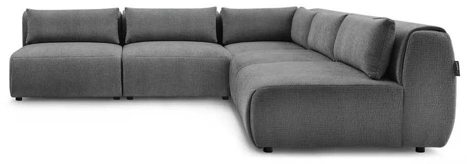 Divano angolare grigio (variabile) Jeanne - Bobochic Paris