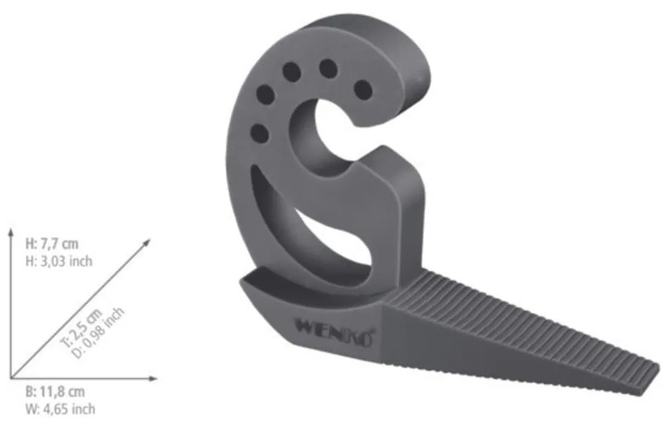 Battuta per porte e finestre grigio scuro Multi-STOP® - Wenko