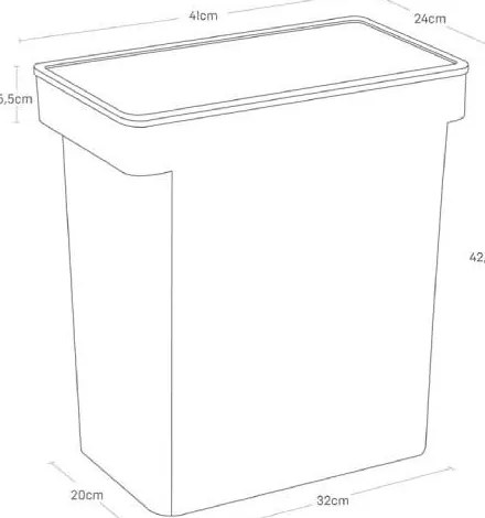 Cassetta per pellet 25 l Tower - YAMAZAKI