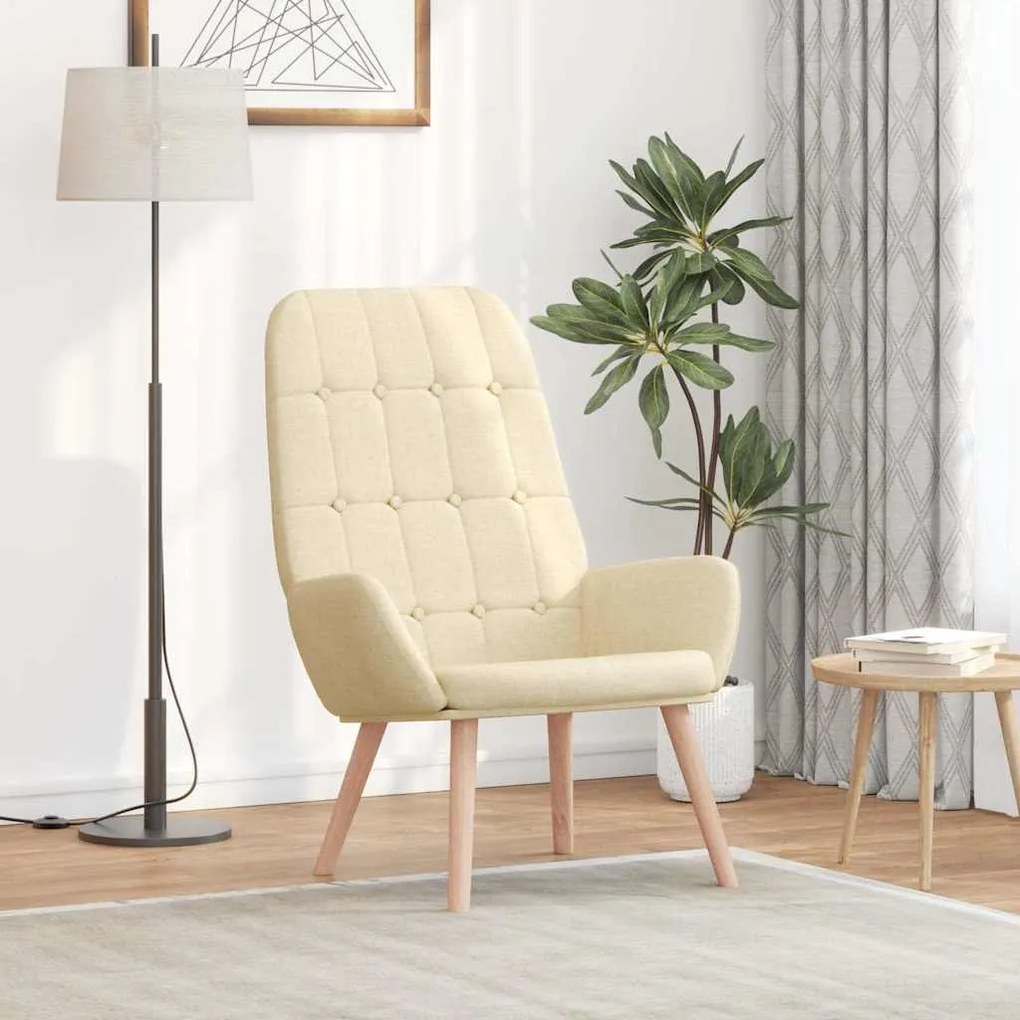 Sedia Relax Crema İn Tessuto /