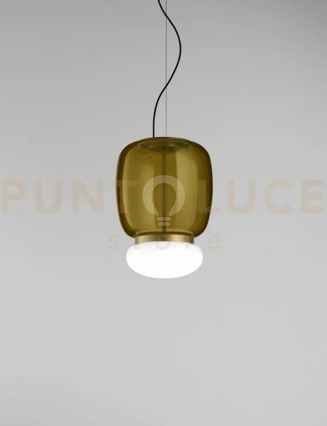 Faro sospensione g verde antico bianco ottone verniciato l2202 led ...