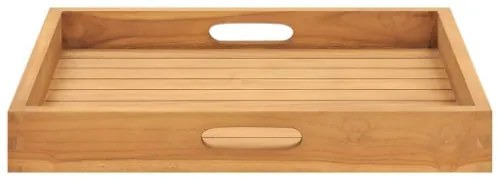 Vassoio da Portata 50x50 cm in Legno Massello di Teak