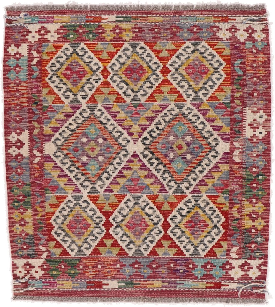 Kilim Tappeto orientale 110 x 110 (Afghanistan) Tessuto A Mano