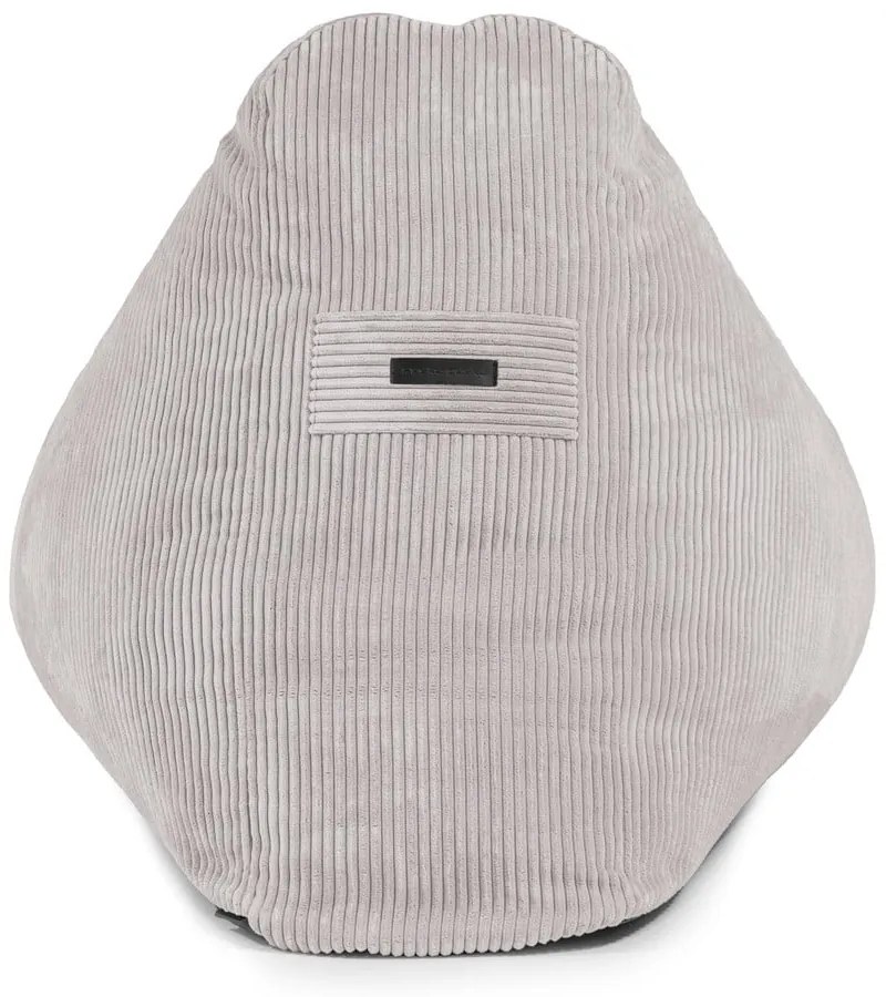 Puof a sacco color mattone con rivestimento in velluto a coste Snug 100 – SLOWDOWN