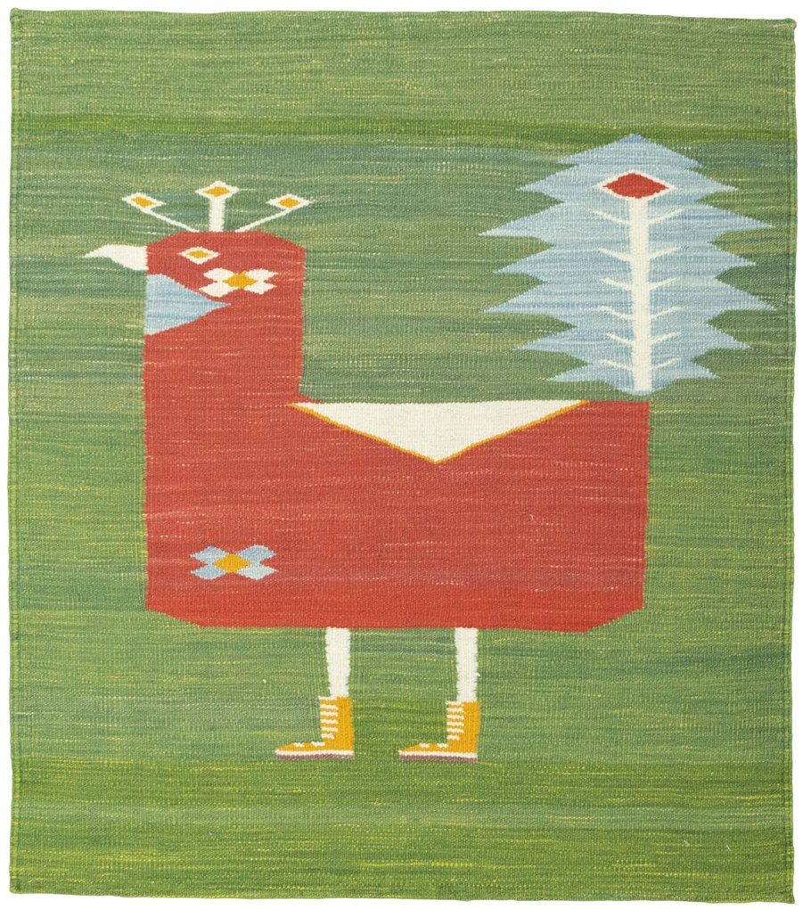 Kilim Tappeto 100 x 110 (Tacchino) Tessuto A Mano