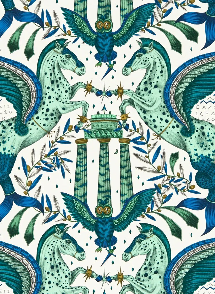 Clarke & Clarke Carta da parati Odyssey Mythos - Olive