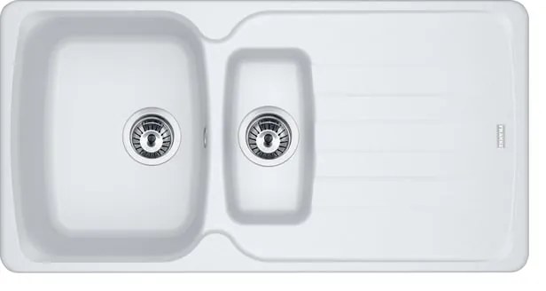 Lavello 1.5 vasche in fragranite bianco FRANKE L 97 x L 50 cm