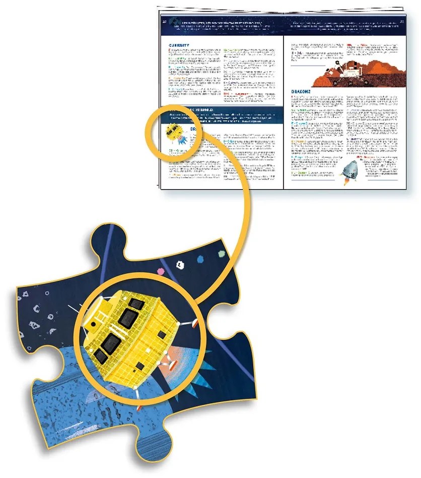 Un puzzle e un gioco di osservazione - spazio - 200 pezzi