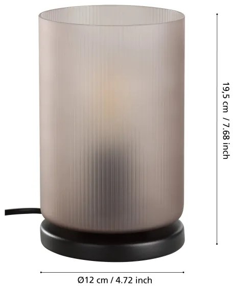 Eglo 901164 - Lampada da tavolo COLOMERA 1xE27/40W/230V grigio