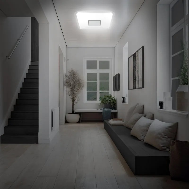 Plafoniera LED Vizzini Ø 56 cm bianco IP20 cct da bianco caldo a bianco freddo con regolazione di temperatura, 5050 lumen INSPIRE