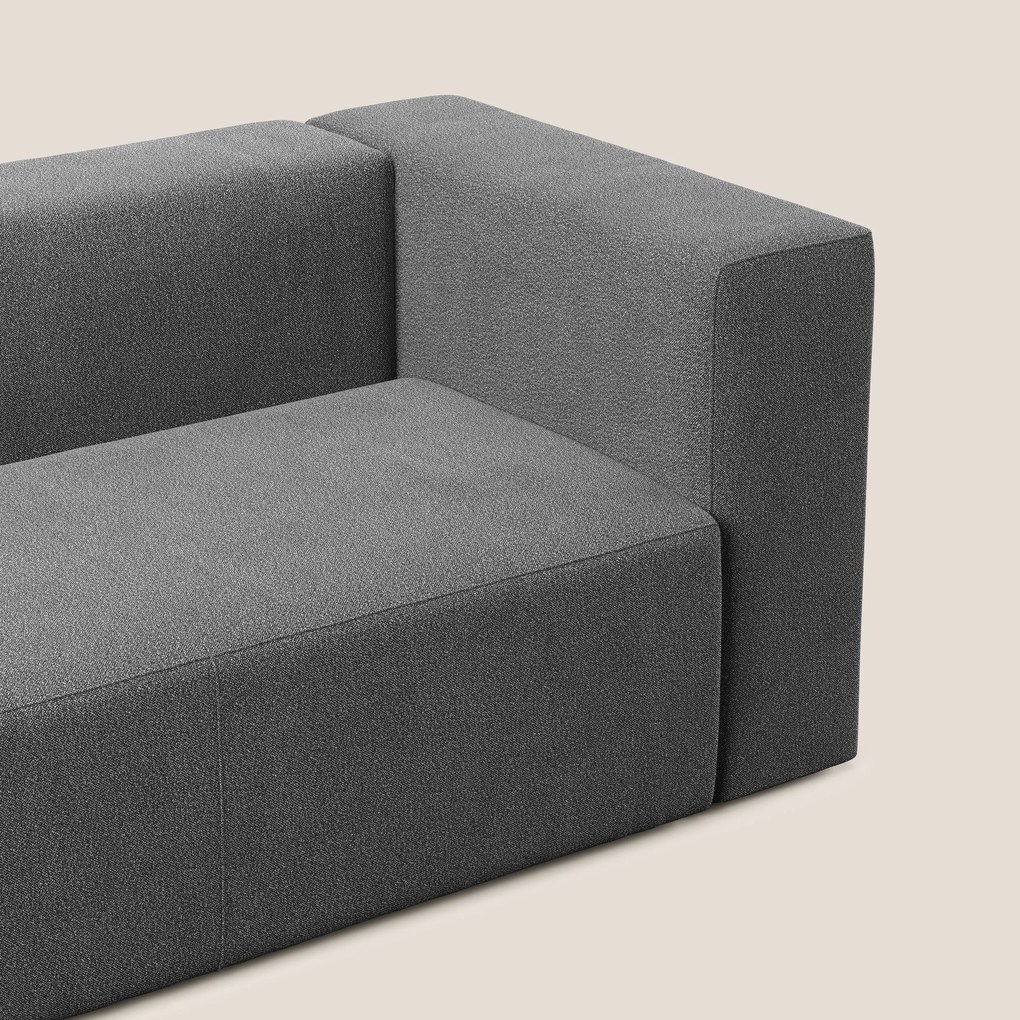 Nettuno modulo angolo/laterale maxi in morbido tessuto bouclè T07 antracite