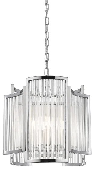 Zuma Line P0528-03A-F4AC - Lampadario a sospensione con catena SERGIO 3xE14/60W/230V cromo