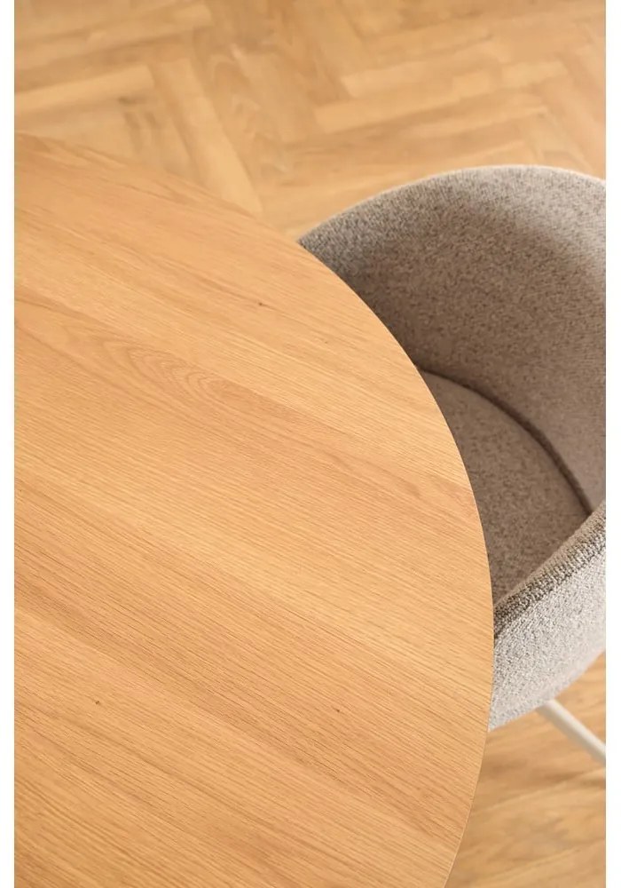 Tavolo da pranzo rotondo con piano effetto rovere ø 120 cm Soli - Actona