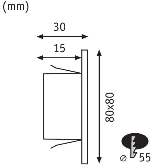 Paulmann 99495 - LED 1,2W lampada da scala EDGE 230V
