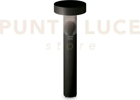 Tesla paletto ip44 4 luci attacco g9 60cm luce verso il basso nero
