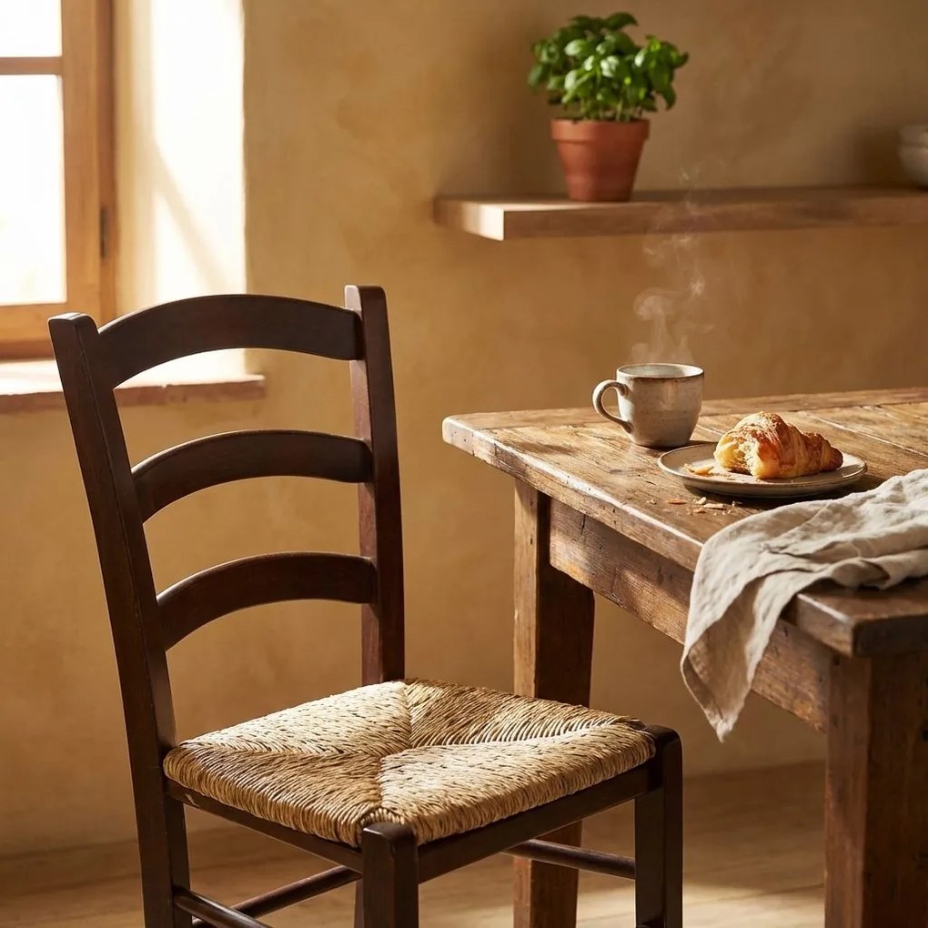 HARMONIE - sedia doghe in legno massello