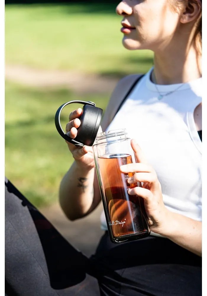 Bottiglia nera in vetro 350 ml Fuori – Vialli Design