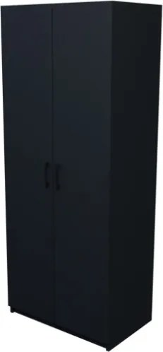 Armadio Guardaroba 74x45x182 Con Barra Appendiabiti Brando Antracite