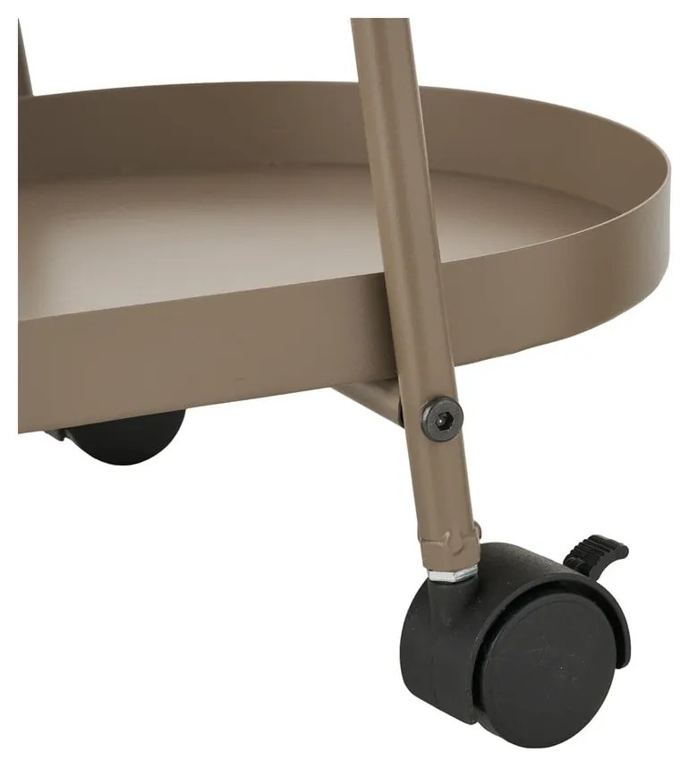Tavolino da servizio in metallo su ruote 27,5x60 cm Empoli – House Nordic