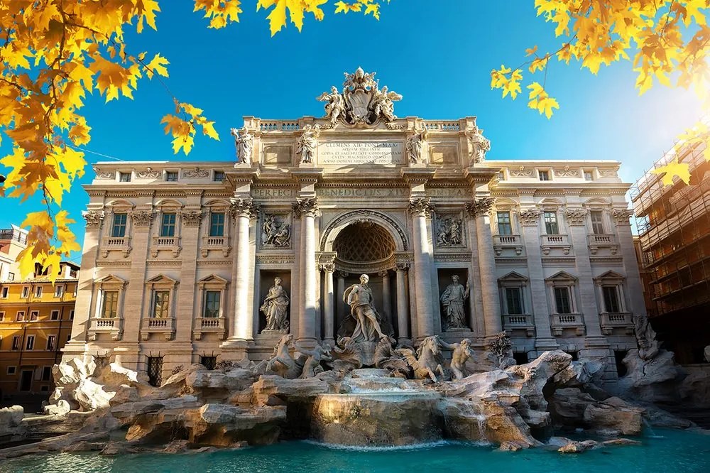 Carta da parati autoadesiva – Fontana di Trevi a Roma