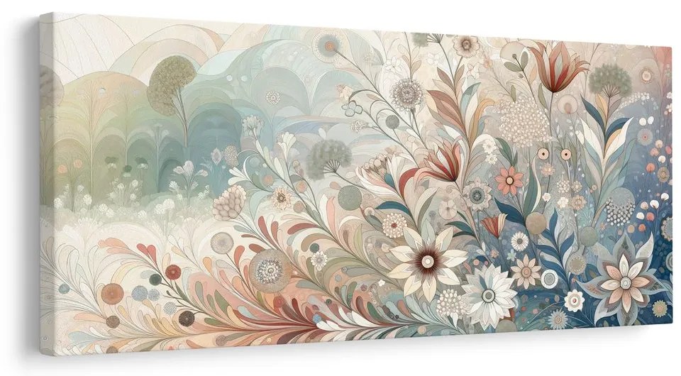 Quadro su tela – Composizione floreale stilizzata