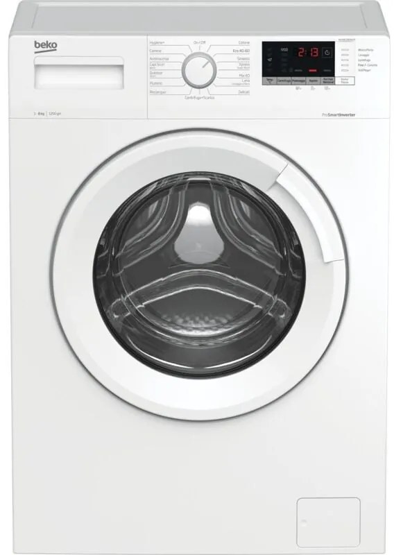 Beko WUX81282WI/IT: Lavatrice 8kg, Classe A, 1200giri