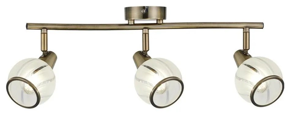 Prezent 14105 - Faretto SIENTO 3xE14/40W/230V ottone