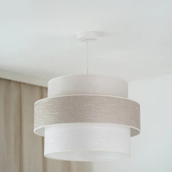 Brilagi - Lampadario a sospensione con filo DOVER SPACE 1xE27/15W/230V diametro 50 cm grigio/color crema