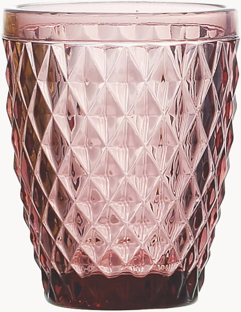 Set di 3 bicchieri in vetro Diamond
