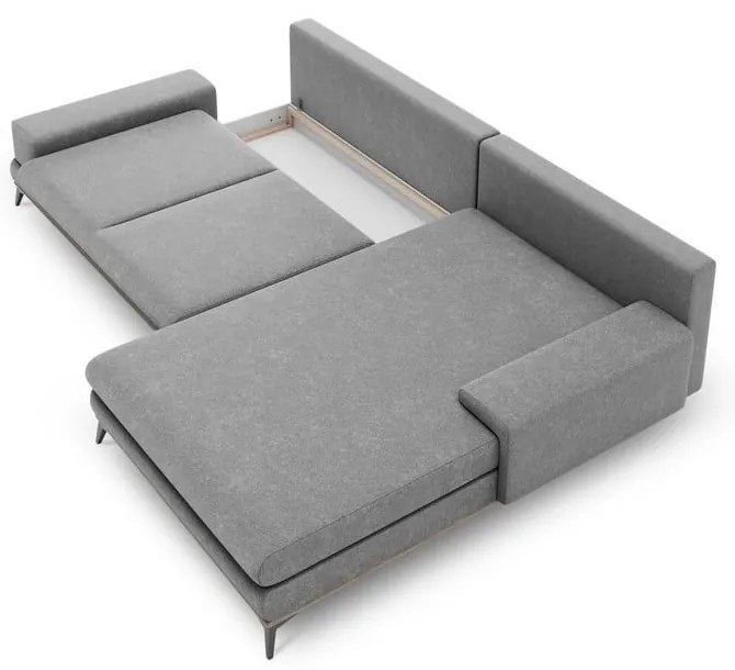 Divano letto grigio ad angolo, angolo destro Planet - Windsor &amp; Co Sofas
