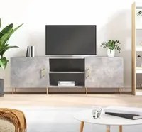 Mobile Porta TV Grigio Cemento 150x30x50cm in Legno Multistrato 829088