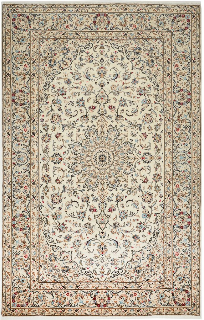 Kashan Tappeto persiano 310 x 200 Beige (Iran) Annodato A Mano