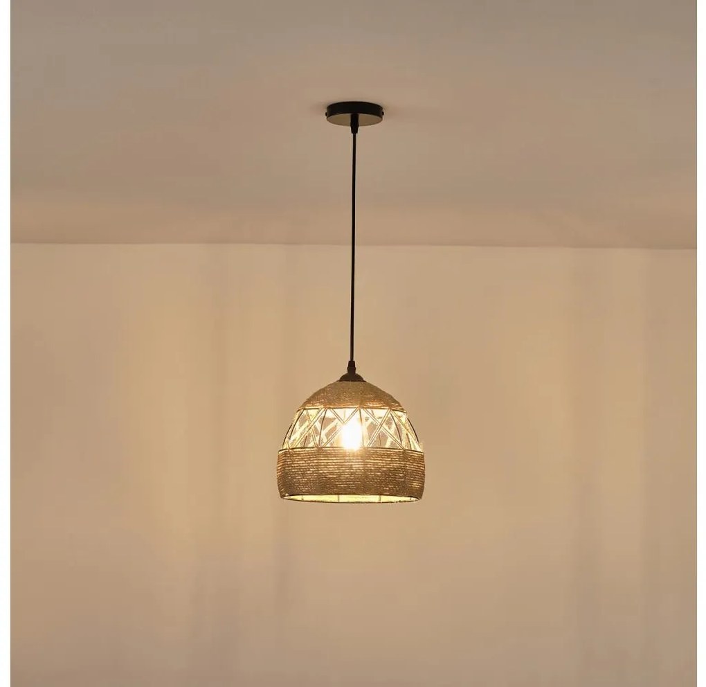 Lampadario a sospensione con filo 1xE27/15W/230V beige