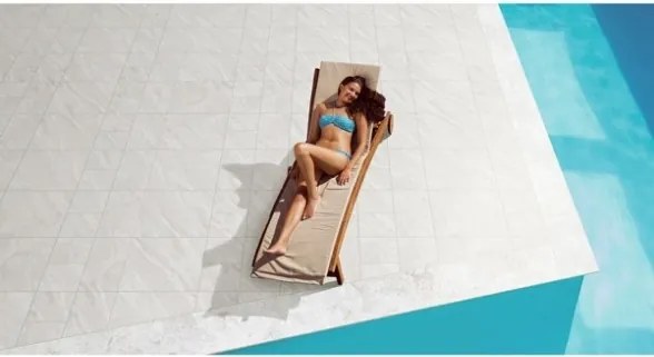 Pavimento Da Esterno 30x60 Effetto Pietra R11 Kalahari Bianco Ceramiche San Nicola