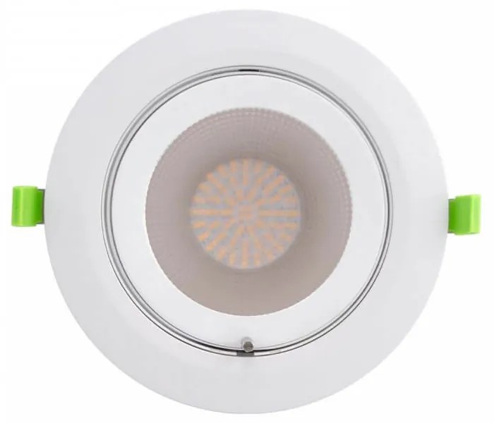 Faro LED da Incasso 44W Orientabile Rotondo, Foro Ø210mm, Bianco - Philips Certadrive 140lm/W Colore Bianco Caldo 2.700K