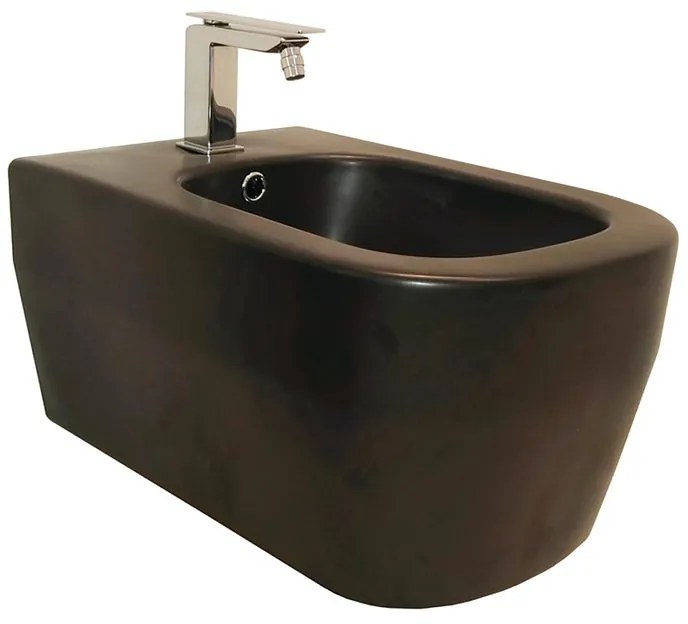 Bidet sospeso nero opaco tutto evo OLYMPIA CERAMICA L 36 x H 42 x P 53 cm
