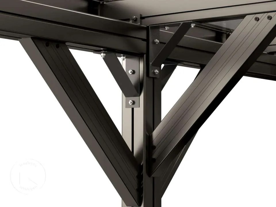 GFP 3,05x5,04m Tettoia per auto, antracite - (GFPV00951)