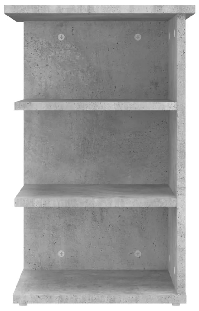 Credenza grigio cemento 35x35x55 cm in truciolato