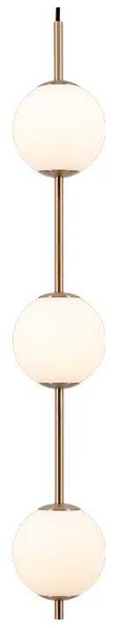 UMAGE - Audrey 3 Lampada a Sospensione Brass/White Opal UMAGE