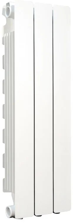 Radiatore acqua calda PRODIGE MODERN in alluminio, 3 elementi, interasse 700 mm, bianco