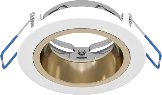 Eglo 902299-LED RGBW Plafoniera dimmerabile per controsoffitto con vetro fumé YEBRA-Z LED/4,8W/230V IP44 bianco/oro