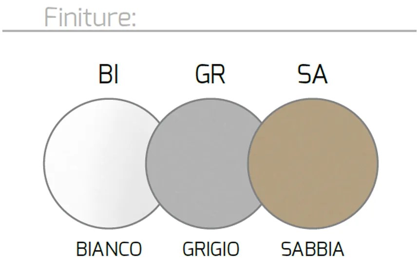 Applique Moderna Wally Metallo Grigio 2 Luci 2G11 60Cm