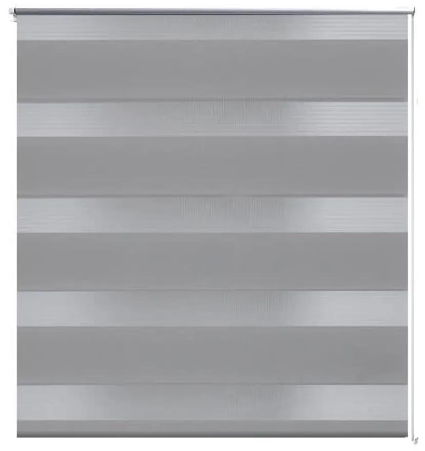 Tenda a rullo oscurante zebra 140x175cm grigia