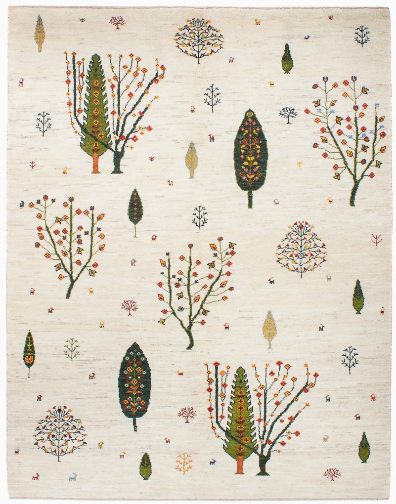 Gabbeh Tappeto 160 x 200 Beige (Iran) Annodato A Mano